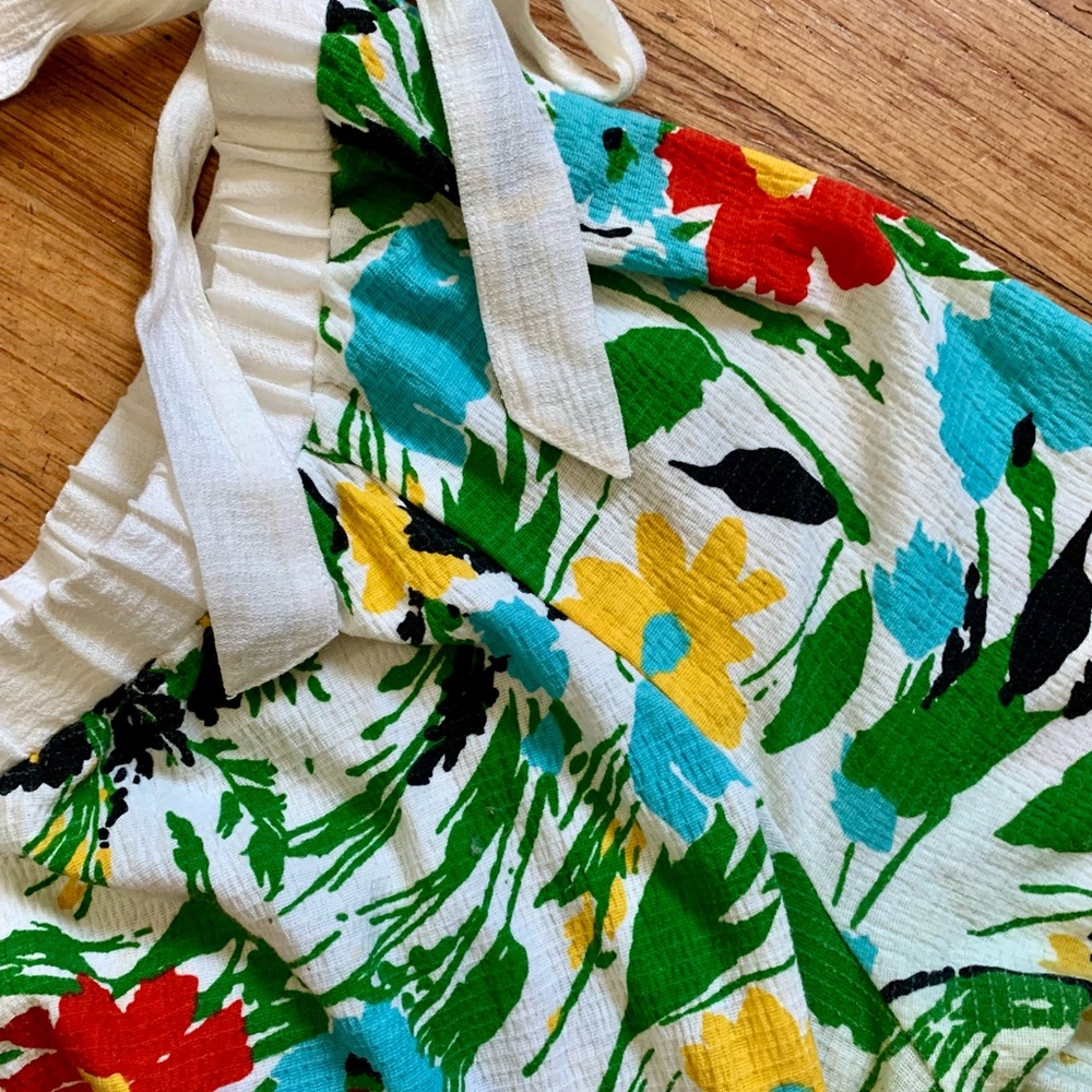 Floral Off-Shoulder Top - Multicolor - Picture 4 of 10